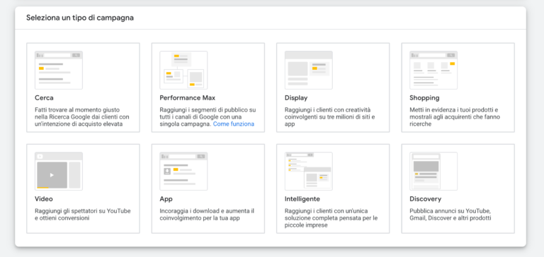tipi di campagne google ads davide ambrami