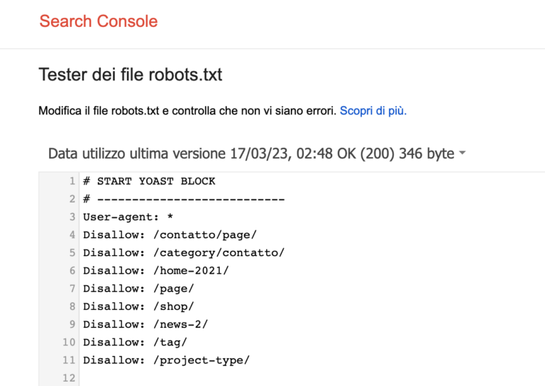 esempio di file robots.txt seo davide ambrami